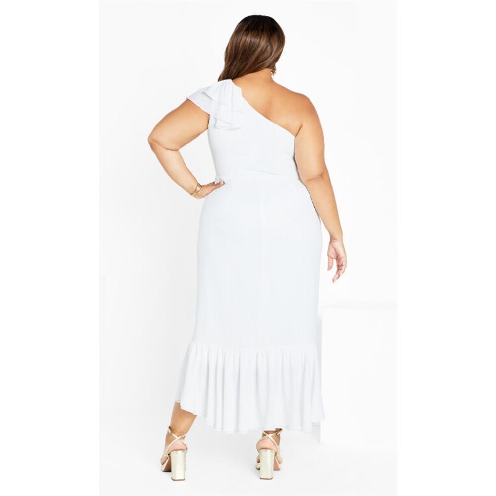 CITY CHIC Women's Izabela Maxi Dress Size 16 In Ivory - Picture 3 of 12